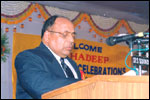 Justice Devinder Gupta Chief Justice, AP delivers presidential address at LEKHADEEP Decennial Celebrations [March 2004], click here to see large picture.