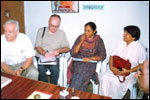 US Delegates of Disability Research and Rehabilitation on a visit to LEKHADEEP, click here to see large picture.