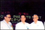 LEKHADEEP Parents Association is presented the Prestigious Premlatha Peshawaria National Award 2004. 2nd from left is Dr L. Govinda Rao, Director NIMH, next to Sri B. Ramajoga Rao, President, LEKHADEEP holding the Award Certificate, click here to see large picture.